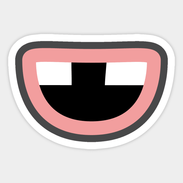 Toothless Smile Sticker by DesignbyDarryl